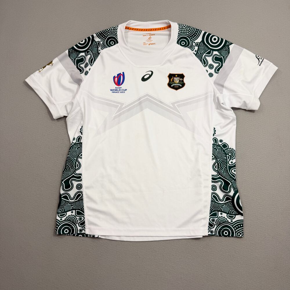 Asics Australia Wallabies Rugby World Cup 2023 Rugby Jersey Men's 3XL White